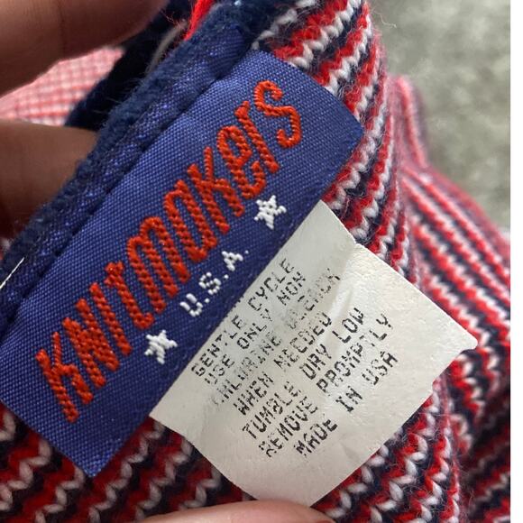 VINTAGE 9-11-01 AMERICANA SCARF KNITMAKERS UNISEX Y2K USA - Picture 5 of 6